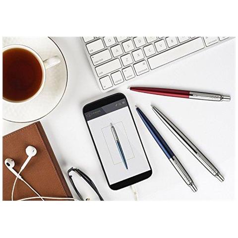 Jotter London Duo Discovery Pack Con Penna A Sfera (red Kensington) E Penna Gel (royal Blue)  - Foto 4