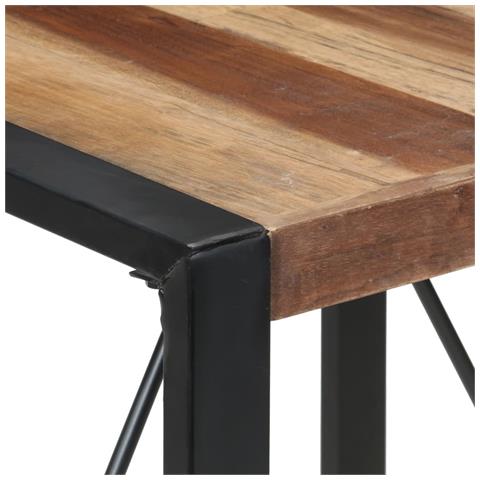 Tavolo Da Pranzo 80x80x75 Cm Legno Massello Finitura Sheesham - Foto 9