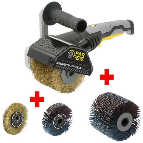 Pacchetto Rex120c Rinnovatore Esterno + Spazzola In Metallo Di Precisione + Spazzola In Striscia Abrasiva Di Precisione - Foto 1