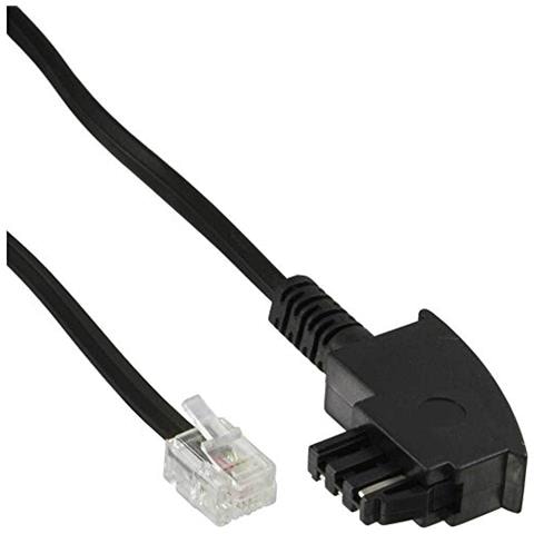 E+P Cavo telefonico 3.0m T11 RJ11 spina occidentale 6/4