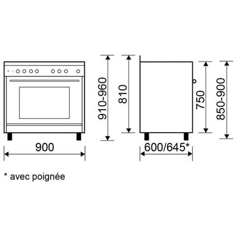 Piano Cottura Misto 104l 5 Fuochi In Acciaio Inox - Ge960cbix2 - Foto 3