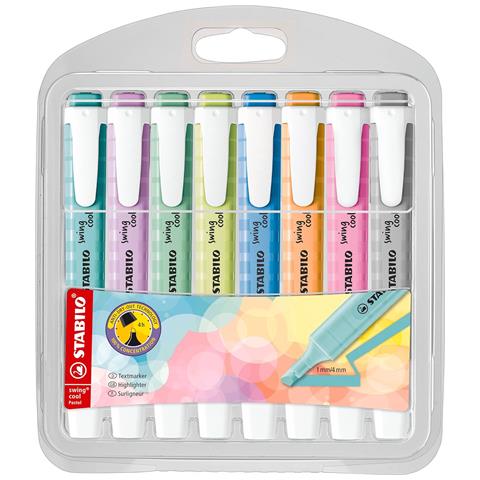 swing cool Pastel - Evidenziatore - Astuccio da 8 - Colori assortiti - Foto 1
