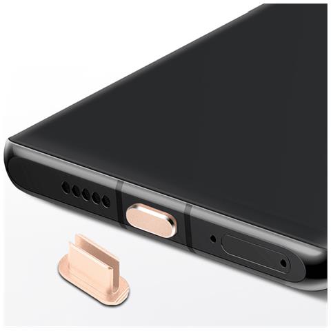 Cappuccio Protettivo Compatibile Con Usb C In Oro - Spina Di Protezione Dalla Polvere Spina Per La Porta Di Ricarica Antipolvere - Foto 1