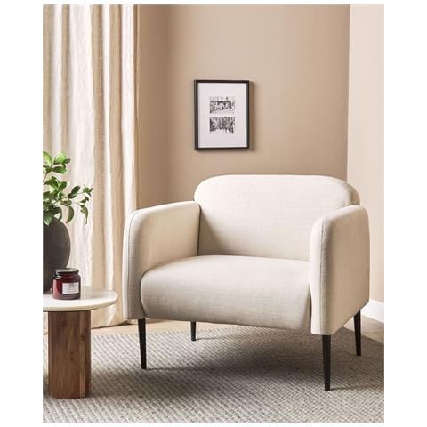 Poltrona Tessuto Beige Chiaro Stouby - Foto 1