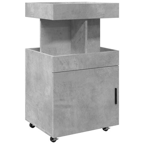 Carrello Bar Grigio Cemento 50x41x89 Cm In Legno Multistrato - Foto 2