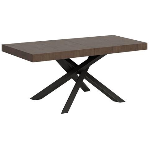 Tavolo Allungabile 90x120/224 Cm Volantis Premium Noce Telaio Antracite - Foto 1