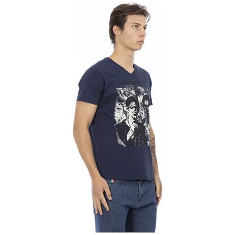 Maglietta In Cotone Blu - S - Foto 2