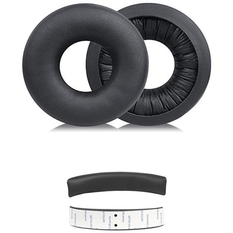 Cuscinetti Auricolari Di Ricambio Per Cuffie Sony Wh-ch520 - Pelle Proteica Black - Foto 1
