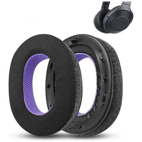 Cuscinetti Auricolari Di Ricambio Rrescanti Per Cuffie Sony Wh-1000xm2 - Nero /viola - Foto 3