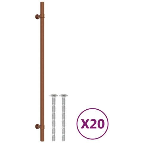 Maniglie Per Mobili 20 Pz Bronzo 320 Mm In Acciaio Inox - Foto 2