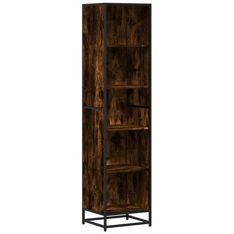 Libreria Rovere Fumo 40x35x170,5 Cm In Legno Multistrato - Foto 2