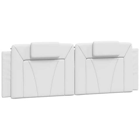 Cuscino Testiera Viana Bianco 160 Cm In Similpelle - Foto 1