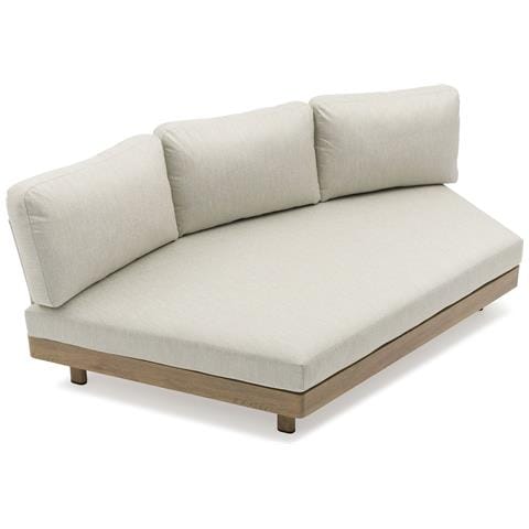 Gamora - Divano Sx Con Struttura In Alluminio Effetto Legno - Foto 1