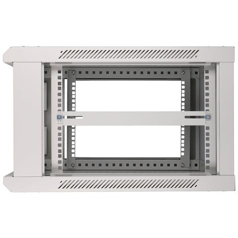 Extralink Armadio per montaggio su rack 6U 600x600 Grigio montaggio a parete, Da parete, 6U, 30 kg, Lucchetti, Griglie, Grigio - Foto 2