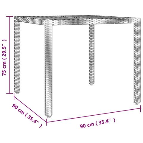 Set Pranzo Giardino 5pz Nero Polyrattan Legno Massello Acacia - Foto 9