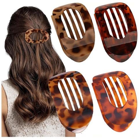 Set Di Fermagli Per Capelli Piatti E Rotondi - Presa Forte, Design Confortevole Multicolor1 - Foto 1