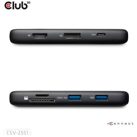 Hub CSV-2551 Interfaccia USB Type-C Colore Nero - Foto 1