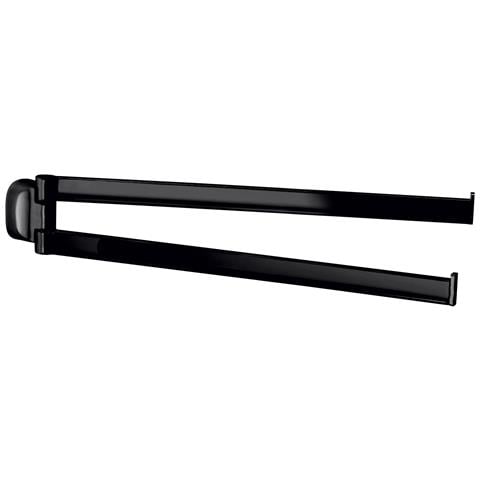 Portasalviette A Snodo Da Muro In Acciaio Inox E Cromall St23 Serie Stelvio Nero Opaco - Foto 1