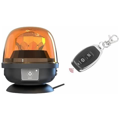 Lampeggiante A Batteria Con Telecomando 12-24v Base Magnetica - Foto 5