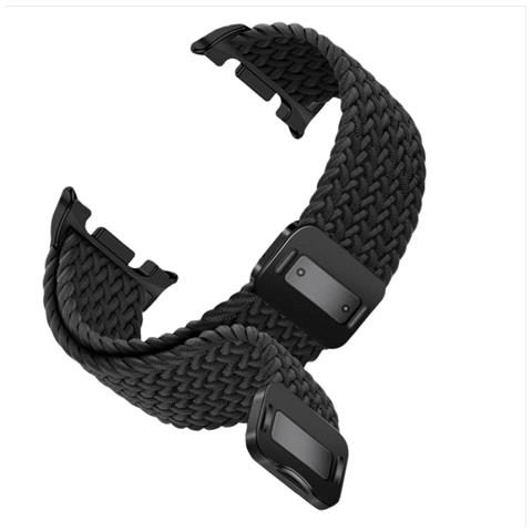 Cinturino In Nylon Intrecciato Elastico Con Fibbia Magnetica Da 46 Mm Compatibile Con Samsung Galaxy Watch 8 Classic Black - Foto 2