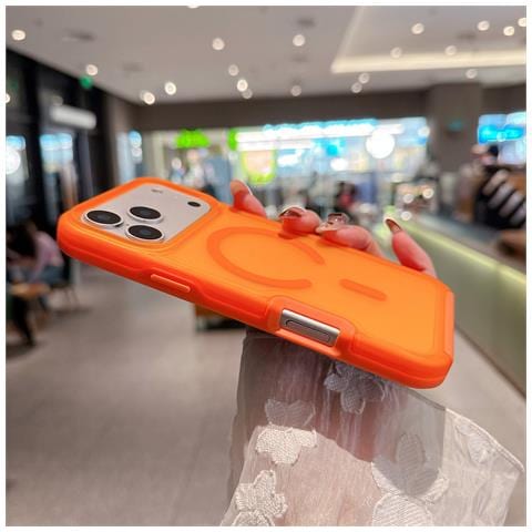 Custodia Magnetica Skin Feel Compatibile Con Iphone 17 Pro Max - Sottile, Ricarica Wireless Magsafe, Antiurto - Foto 5