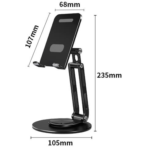 Supporto Telefono Rotante A 360° - Supporto Da Tavolo Pieghevole Portatile - Foto 2