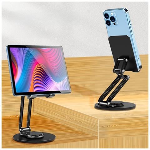 Supporto Telefono Rotante A 360° - Supporto Da Tavolo Pieghevole Portatile - Foto 6