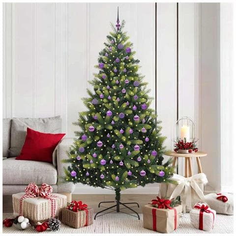 Albero di Natale Artificiale a Cerniera con 300 LED 180 cm - Foto 2