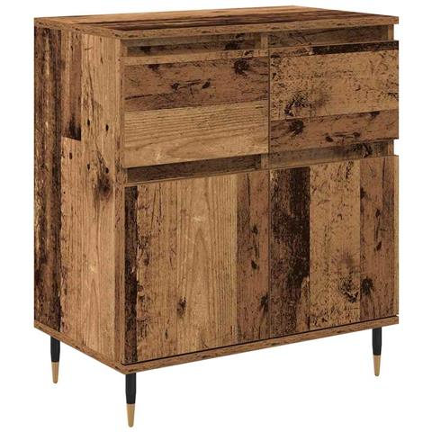 Credenza con cassetto Legno vecchio 60 x 35 x 70 cm - Foto 1