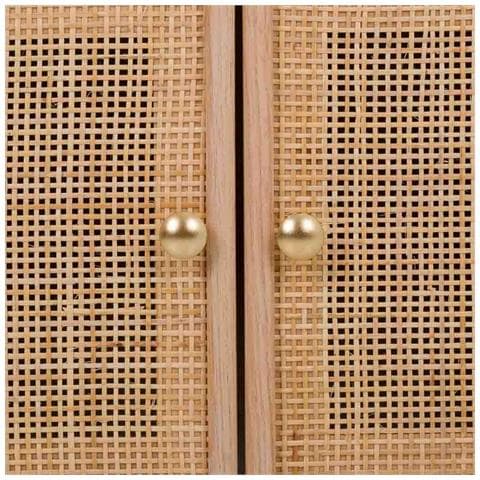 Sgabello Da Mobile Da Ingresso In Legno E Rete Marrone 90x8x181h-90x39x46h - Foto 7