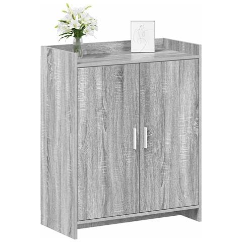 Mobile per scarpe con porta Sonoma grigio 73,5 x 36 x 92 cm - Foto 2