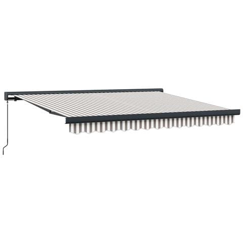 Tenda Retrattile Grigio chiaro e bianco 300 x 250 cm - Foto 1
