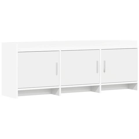 Mobile TV 130 x 33 x 47 cm Bianco Legno ingegnerizzato - Foto 1