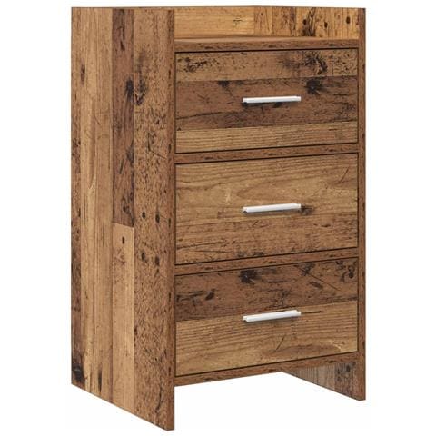 Comodini Legno antico 40 x 36 x 70 cm Legno ingegnerizzato - Foto 1