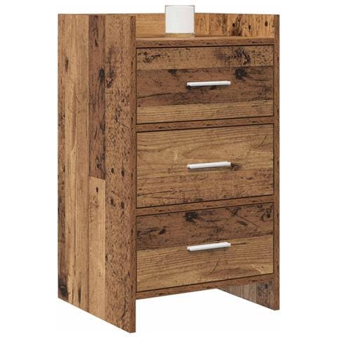 Comodini Legno antico 40 x 36 x 70 cm Legno ingegnerizzato - Foto 2