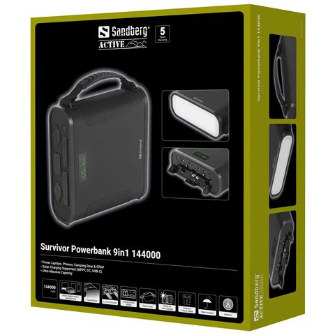 421-37 batteria portatile Litio Ferro Fosfato (LiFePo4) 144000 mAh Nero - Foto 7