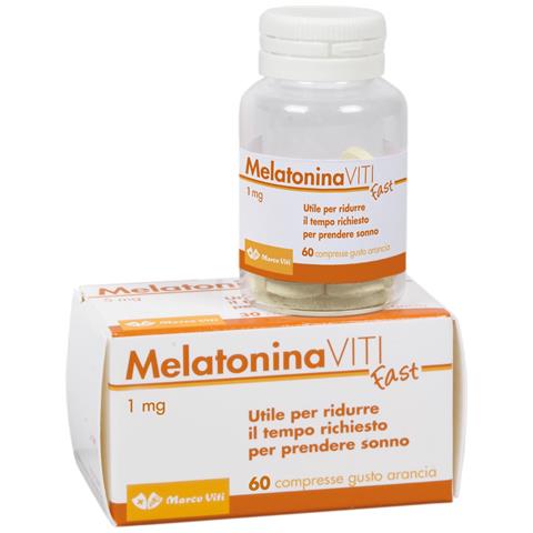 Melatonina Viti Fast 1MG 60 Compresse Gusto Arancia - Foto 1