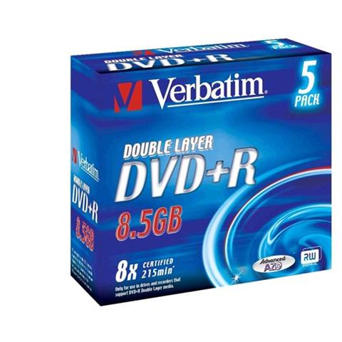 Dvd+r Double Layer 5 Pz Jewel Case 8.5gb - Foto 2