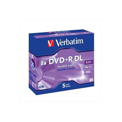 Dvd+r Double Layer 5 Pz Jewel Case 8.5gb - Foto 1