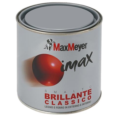 Smalto Sintetico Pronto All'Uso, Finitura Brillante, Latta Da 500 Ml, Resa 6,5-8 Mq Grigio Scuro - Foto 1