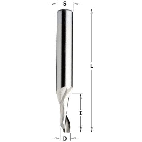 Fresa Elicoidale Hs5% (x All/pvc) Z1-pos. S=8 D=4x12x60 Dx 188.040.51 - Foto 1