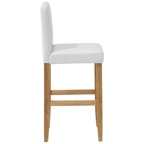 Set Di 2 Sgabelli Da Bar In Ecopelle Bianco Sporco Madison - Foto 23