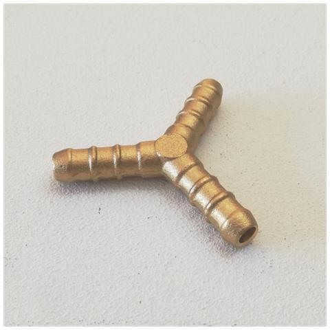 Raccordo Portagomma In Ottone A Tre Vie Per Gas Gpl - Foto 2
