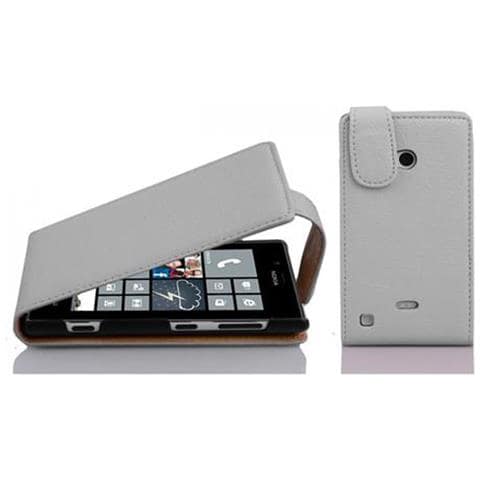 Custodia Compatibile Con Nokia Lumia 720 In Magnesio Bianco - Coperchio Protettivo In Design Flip Realizzato In Similpelle Testurizzata - Foto 4