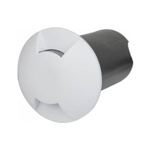 V-tac Vt-1161 Faretto Incasso Segnapasso Led 1w 2 Fasci Bianco Freddo 6400k Rotondo In Alluminio Bianco Ip67 - Sku 1467 - Foto 1
