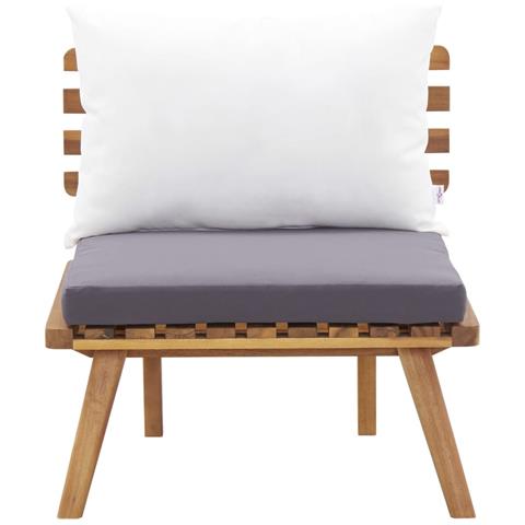 Set Divani da Giardino 5 pz in Legno Massello di Acacia - Foto 2