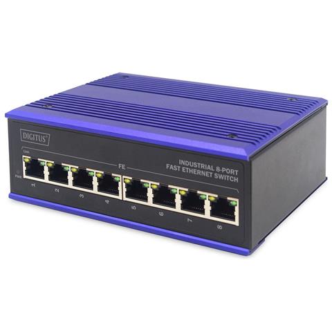 Industrial 8-port Fast Ethernet Switch Din Rail - Extended Temp. Range - Foto 2