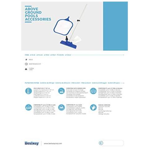 80 Pool Kit Di Manutenzione-blu 80 Pollici - Foto 2