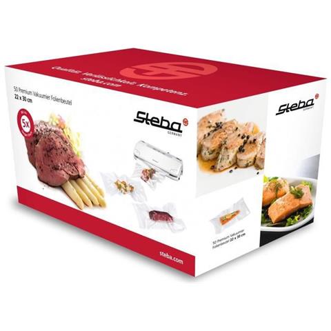 932000 Set Di 50 Sacchetti Da 22 X 30 Cm Per Macchina Sottovuoto - Foto 1