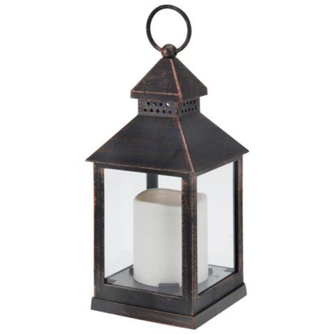 Lanterna A Candela Edm Led - Stile Vintage - 10,5 X 10,5 X 23 Cm - 71654 - Foto 1